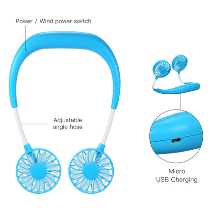 Multi-function Portable Adjustable Wearable Sport Fan(Black)-garmade.com