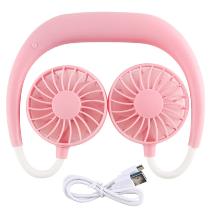 Multi-function Portable Adjustable Wearable Sport Fan(Coral Red)-garmade.com