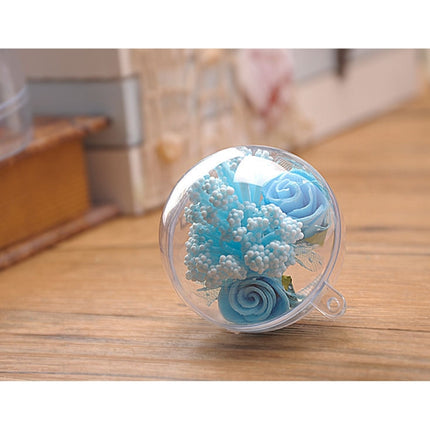 5 PCS Transparent Christmas Ball Hollow Plastic Sphere Ball Shaped Eternal Flower Ball Wedding Gifts Gift Box, Size: 4 x 4cm-garmade.com