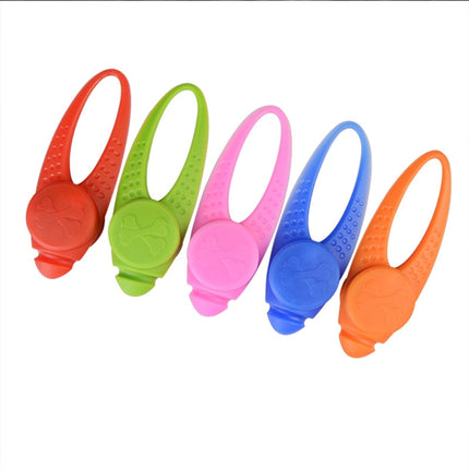 LED Night Light Pet Safety Collar Silicone Pendant (Red)-garmade.com