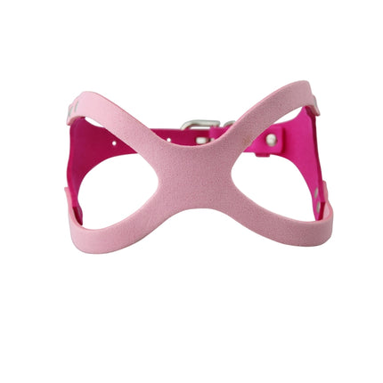 Microfiber Glasses Style Breathable Dog Chest Strap, Size: L (Magenta)-garmade.com