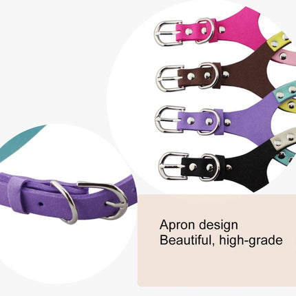 Microfiber Glasses Style Breathable Dog Chest Strap, Size: L (Magenta)-garmade.com