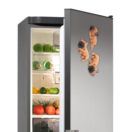 Home Decoration Lovely Rrunk on Sleep French Bulldog 3D Magnetic Buckle Fridge Paste-garmade.com