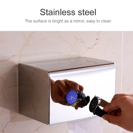 K20 304 Stainless Steel Bathroom Wall-mounted Waterproof Bright Light Paper Towel Roll Holder-garmade.com
