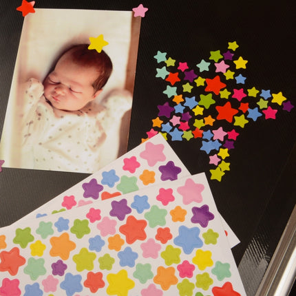 100 PCS Star Pattern Creative Children DIY Album Diary Watercolor Decorative Sticker-garmade.com