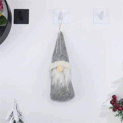 CX20213 Square Faceless Doll Christmas Tree Pendant Decoration(Grey)-garmade.com