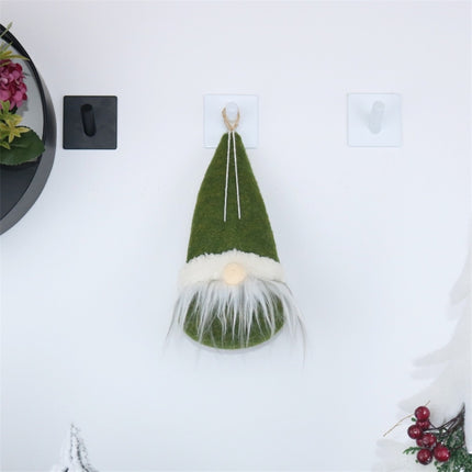 CX20211 Circle Faceless Doll Christmas Tree Pendant Decoration(Green)-garmade.com