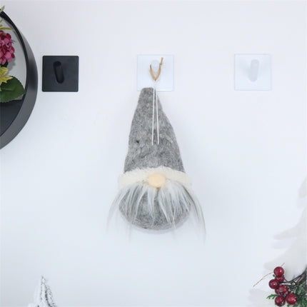 CX20211 Circle Faceless Doll Christmas Tree Pendant Decoration(Grey)-garmade.com
