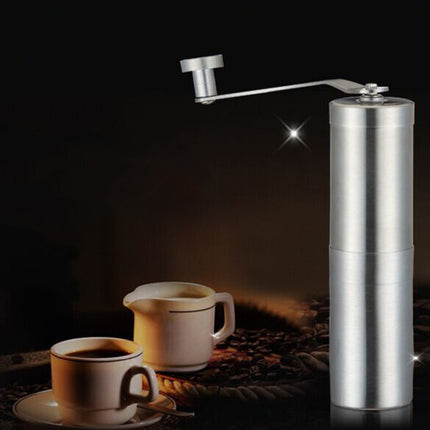 Portable Conical Burr Mill Manual Stainless Steel Bean Pepper Hand Crank Coffee Grinder, Gift Box Package-garmade.com