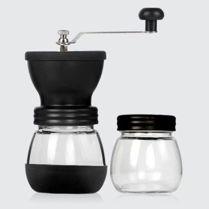 Portable Conical Burr Mill Manual Spice Herbs Hand Grinding Machine Coffee Bean Grinder with Seal Pot-garmade.com