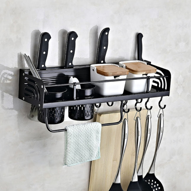 Kitchen Details Industrial Collection Tablet and Utensil Holder in Matte Black, Size: 6.69 inch x 5.51 inch x 7.48 inch