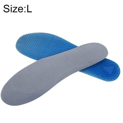1 Pair Honeycomb Damping Suede Soft Sport Shoes Insoles, Full Pads, Size: L / 41-46yards-garmade.com