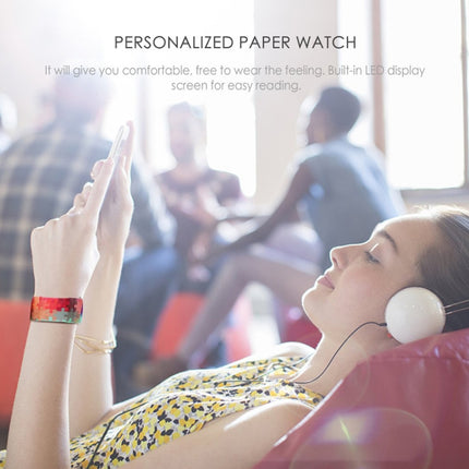 Flamingo Pattern Creative Fashion Waterproof Paper Watch Intelligent Paper Electronic Wristwatch-garmade.com