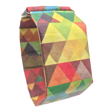 Multicolored Triangle Pattern Creative Fashion Waterproof Paper Watch Intelligent Paper Electronic Wristwatch-garmade.com