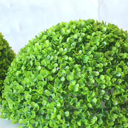 Artificial Aglaia Odorata Plant Ball Topiary Wedding Event Home Outdoor Decoration Hanging Ornament, Diameter: 4.7 inch-garmade.com