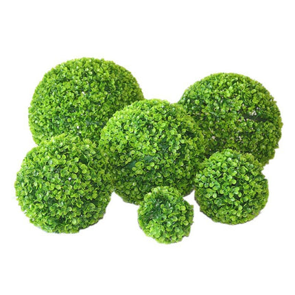 Artificial Aglaia Odorata Plant Ball Topiary Wedding Event Home Outdoor Decoration Hanging Ornament, Diameter: 4.7 inch-garmade.com