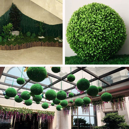 Artificial Aglaia Odorata Plant Ball Topiary Wedding Event Home Outdoor Decoration Hanging Ornament, Diameter: 4.7 inch-garmade.com