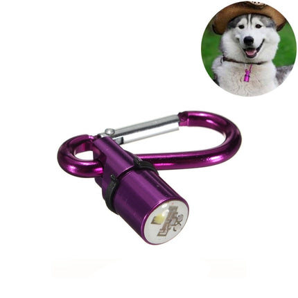 Aluminum LED Flashing Safety Night Light Blinker Pet Pendant for Dog / Cat, Random Color Delivery-garmade.com