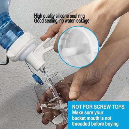 3 PCS PP Water Bottle Faucet Dispenser Valve for 55mm Crown Top Bottle with Dustproof Cover-garmade.com