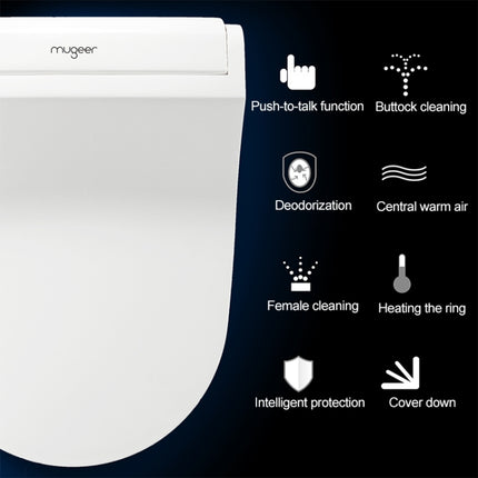 U Shape Multi-function Bathroom Automatic Cleaning Heating Intelligent Flush Toilet Cleaner Cover-garmade.com