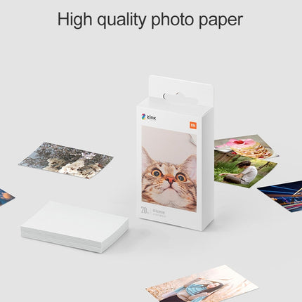 20 PCS Original Xiaomi Print Photographic Paper Paste Paper for Xiaomi Pocket Photo Printer-garmade.com