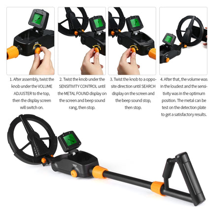MD1008A Underground Metal Detector Children Toy Detector with LCD Screen, Measuring Range: 10cm-garmade.com
