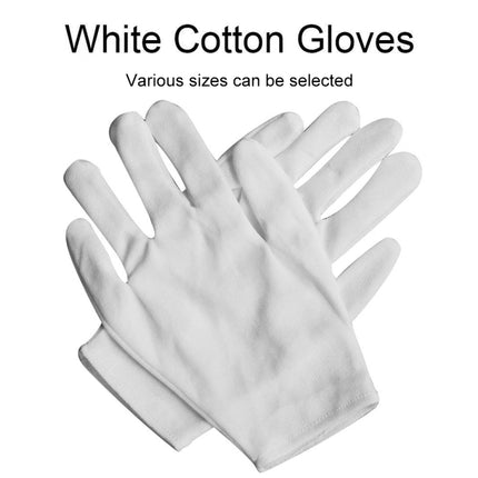12 Pairs Pure Cotton Working Gloves, Thickened， Size：Free Size-garmade.com
