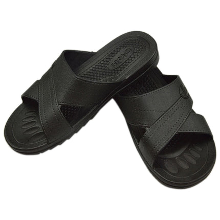 Anti-static Non-slip X-shaped Slippers, Size: 38 (Black)-garmade.com
