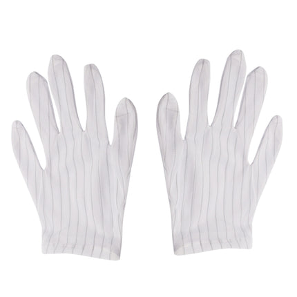 10 Pairs Anti-static Stripe Plastic Gloves, Size：Free Size-garmade.com