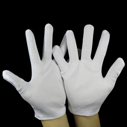 10 Pairs Anti-static Striped Dispensing Gloves, Size：Free Size-garmade.com