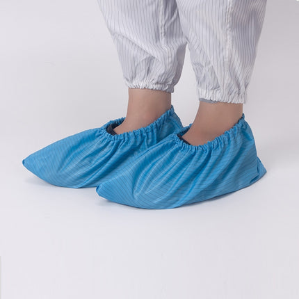 2 Sets Anti-static Striped Shoe Cover, Size：Free Size-garmade.com