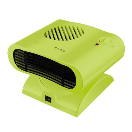 Mini Shaking Head Radiator Warmer Electric Heater Warm Air Blower (Green)-garmade.com