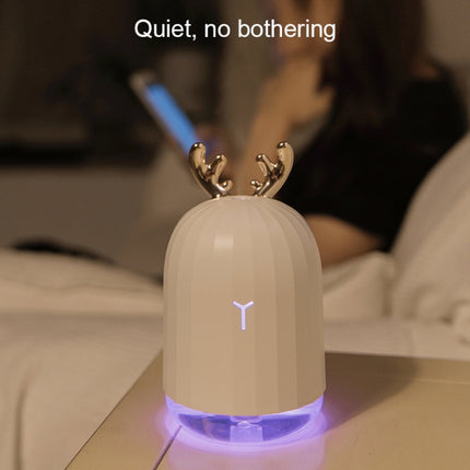 3life-318 2W Cute Deer USB Mini Humidifier Diffuser Aroma Mist Nebulizer with LED Night Light for Office, Home Bedroom, Capacity: 220ml, DC 5V-garmade.com