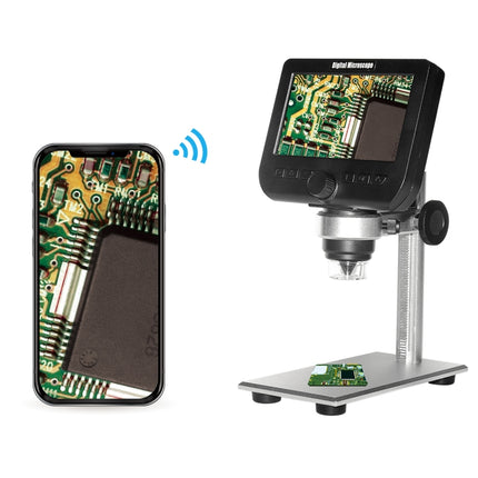 inskam317 1080P 4.3 inch LCD Screen WiFi HD Digital Microscope, Metal Bracket-garmade.com