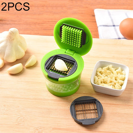 2 PCS Multi-purpose Mini Kitchen Tool Vegetable Garlic Manual Slicer Cutter Chopper Random Color Delivery-garmade.com