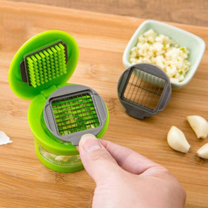 2 PCS Multi-purpose Mini Kitchen Tool Vegetable Garlic Manual Slicer Cutter Chopper Random Color Delivery-garmade.com