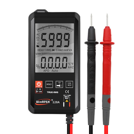 HY128A Conventional Screen Ultra-thin Touch Smart Digital Multimeter Fully Automatic High Precision True Effective Value Multimeter-garmade.com