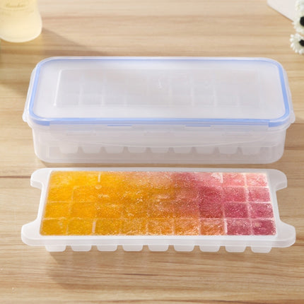 Small Square Ice Mold Trays Multi-layer Mold with Cover Ice Storage Box, 2 Layers-garmade.com