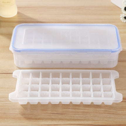 Small Square Ice Mold Trays Multi-layer Mold with Cover Ice Storage Box, 2 Layers-garmade.com