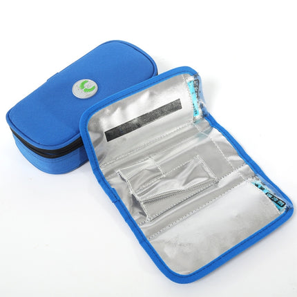 Travel Needs Outdoor Insulated Bag Insulin Storage Bag, Size: 20.3*10*5cm(Blue)-garmade.com