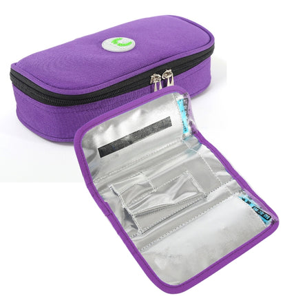 Travel Needs Outdoor Insulated Bag Insulin Storage Bag, Size: 20.3*10*5cm(Purple)-garmade.com