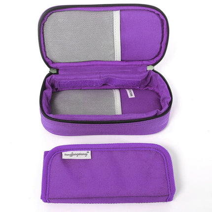 Travel Needs Outdoor Insulated Bag Insulin Storage Bag, Size: 20.3*10*5cm(Purple)-garmade.com