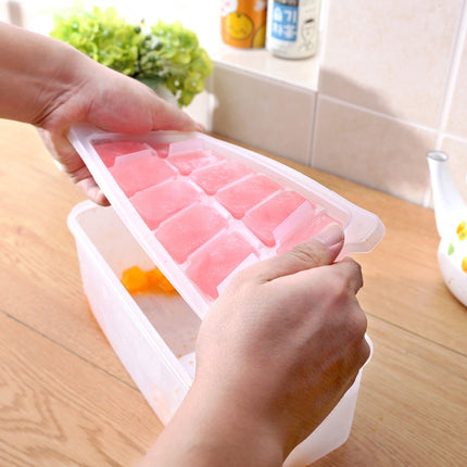 Small Square Ice Mold Trays Multi-layer Mold with Cover Ice Storage Box, 4 Layers-garmade.com