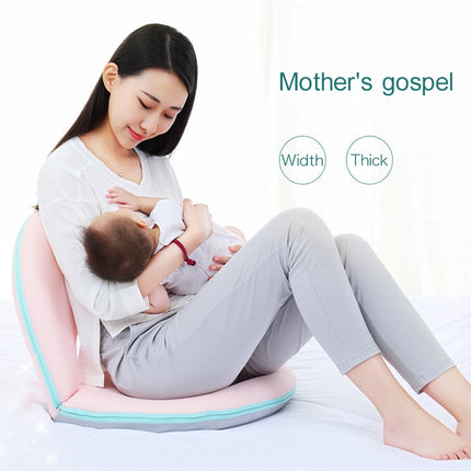 Multifunctional Folding Bed Backrest Waist Pregnant Women Breastfeeding Chair, 42-Speed / Large(Baby Blue)-garmade.com