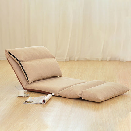 B1 Foldable Washable Lazy Sofa Bed Tatami Lounge Chair (Khaki)-garmade.com