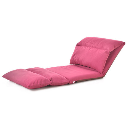 B1 Foldable Washable Lazy Sofa Bed Tatami Lounge Chair (Rose Red)-garmade.com