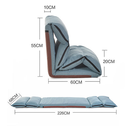 B1 Foldable Washable Lazy Sofa Bed Tatami Lounge Chair (Red)-garmade.com