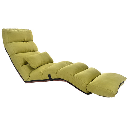 C1 Lazy Couch Tatami Foldable Single Recliner Bay Window Creative Leisure Floor Chair, Size:205x56x20cm (Green)-garmade.com