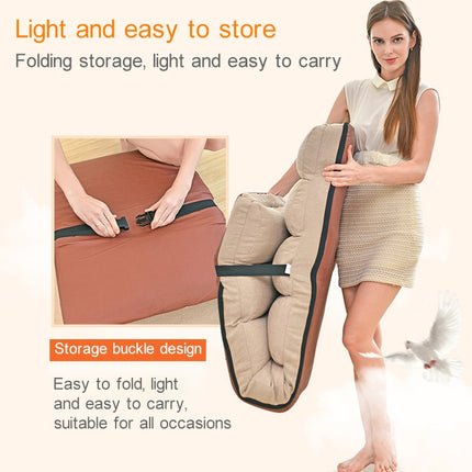 C1 Lazy Couch Tatami Foldable Single Recliner Bay Window Creative Leisure Floor Chair, Size: 175x56x20cm(Khaki)-garmade.com