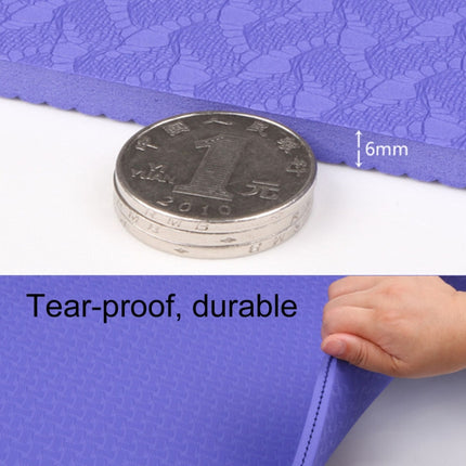 6mm Thickness Eco-friendly TPE Anti-skid Home Exercise Yoga Mat, Size:183*61cm-garmade.com